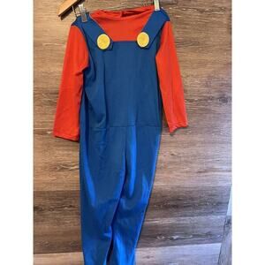 Super Mario Costume Halloween Kids Boy Size Medium 6 7 Years